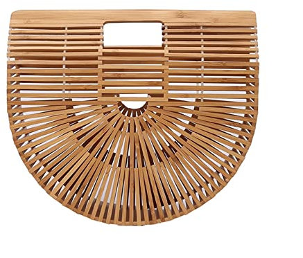 SYT-MD Women's Woven Tote Bags Mode Damen Designer Handtaschen Große Taschen Hand Gewebt Stroh Strand Reisetaschen (Color : Khaki-L)