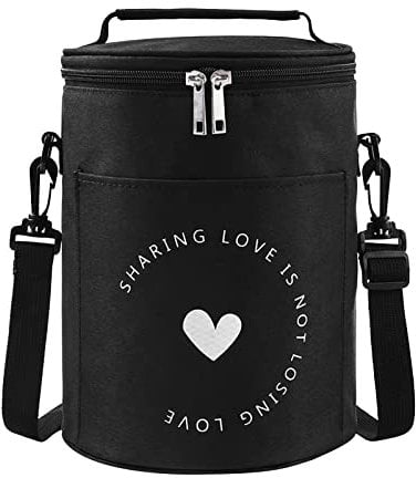 Mecctuck Kühltasche, Lunchtasche 9L, Kühltasche Faltbar, Lunchbag, Kühltaschen, Isoliertasche, Lunch Tasche mit Verstellbarem Schultergurt, Picknicktasche, Kühltasche für Arbeit Schule Unterwegs
