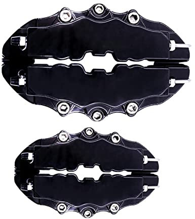 Yajimsa Red Brake Caliper Covers, Red Disc Brake Caliper Covers Car Truck Disc Brake Caliper Cover for Brake Caliper Front Rear Wheel Refit Accessories