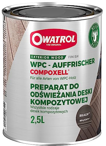 Compoxell - Raviveur pour terrasse en bois composite - Owatrol - 2,5 L Brun