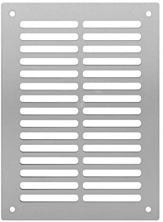 ADGO Gitter Tubond 3mm Aluminiumverbundplattengitter Silber gebürstet Witterungsbeständig Außen- oder Inneninstallation Außendimension (20x30), Innenmaße (16x26)