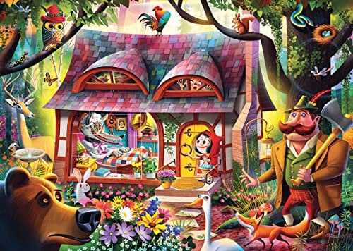 Ravensburger Puzzle 2D 1000 elementów: Czerwony Kapturek, Stary Design