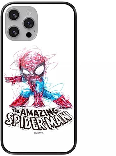 ERT GROUP Handyhülle für Apple iPhone 13 PRO Original und offiziell Lizenziertes Marvel Muster Spider Man 021 aus gehärtetem Glas, optimal an die Form des Handys angepasst, Schutzhülle