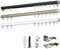 LIYI929GP Vorhang Schiene Gardinen Schienensystem, Einläufige Schiene Gardinenschiene System, Vorhangschiene 1 Läufig Curtain Tracks Decken- Oder Wandmontage Raumteiler, Leichte Montage