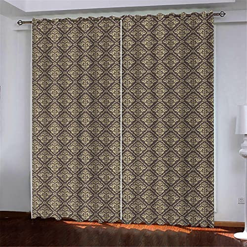 Vorhang Kinderzimmer Junge - Lila Plaid 150(B) X166(H) cm 3D Digitaldruck Druckmuster Öse Thermisch Isoliert 90% Für Schlafzimmer Wohnzimmer Kinderzimmer Junge Mit Mädchen