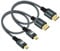 Twozoh Micro HDMI Kabel auf HDMI 1M 2 Stück, Nylon Geflochten HDMI Kabel A auf Micro HDMI D Unterstützt 3D 4K/60Hz 2.0 1080p für GoPro Hero7/8/9 Raspberry Pi 4