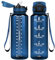 Vikaster 1.5 L Water Bottle with Straw, BPA-Free, 1500 ml, Leak-Proof Plastic Water Bottle, Drinking Bottle for Yoga, Travel, Fitness, Hiking,