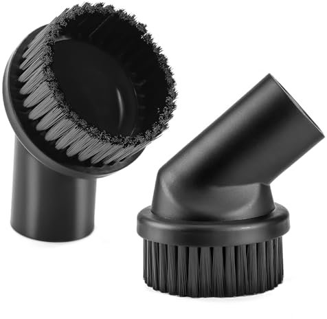 Spazzola per Aspirapolvere, 2 Pezzi Pennello per Mobili per Aspirapolvere, 35 mm, Bocchetta per Polvere, Accessori per Aspirapolvere Rotondi Adatto per la maggior parte delle marche