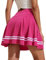 PINSPARK Gonna da tennis da donna con pantaloni, atletica, da golf, con pantaloni, gonna sportiva, Rosa brillante., S