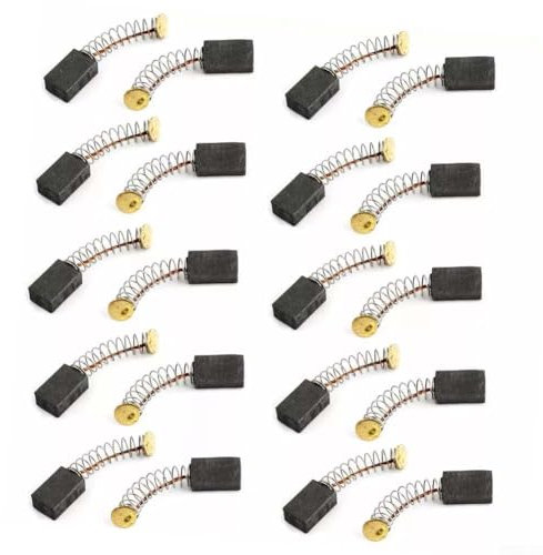 Kohlebürsten für Bohrmotor, 20 Stück, 12 mm x 8 mm x 5 mm, lange Lebensdauer