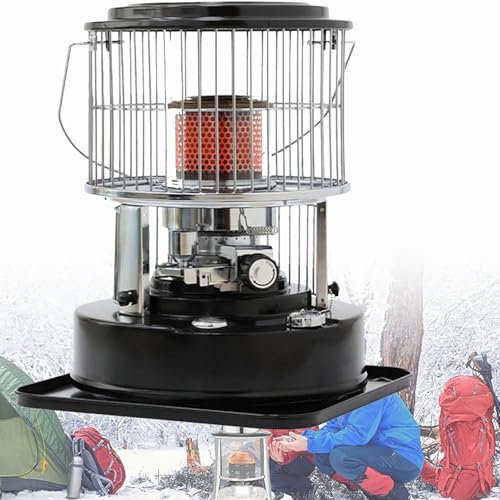 Estufa Con Calentador De Queroseno, Quemador De Estufa De Queroseno, Potencia De Calefacción De 2,6 Kw, Área De Calefacción De Aproximadamente 15 ~ 20 Metros Cuadrados, Para Interiores, Camping, Barba