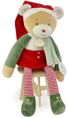 Doudou et Compagnie Kuscheltier FARCEUR Zimt, großes Plüschtier für Kinder ab der Geburt – 40 cm – sehr weich – Geschenkidee Advent Weihnachten für Mädchen und Jungen – DC4256