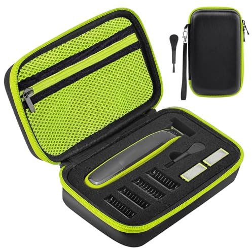 AOGOE Tasche für Philliips O Blade QP2520/30/70/90, QP2620/30, QP2724, QP2824/30/34, QP6550 Elektrorasierer Schutzhülle, Eva-Hartschalenkoffer Fabric mit Schwamm