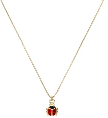 Lucardi - Kinder - Halskette - 925 Silber - Gelbgold legiert - 38 cm - Nickelfrei