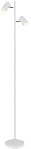 Globo Stehlampe Stehleuchte Beistelllampe Spots beweglich weiß Wohnzimmerlampe H 158cm