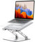 Babacom Ergonomic Laptop Stand for Desk, Dual-Bar Support & Height Adjustable Laptop Riser Holder, Ventilated Portable & Foldable Computer Stand, Compatible with MacBook Air Pro, All 10-16 Laptops