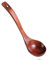 HJZHII Louche à soupe en bois de 25 cm, cuillère à soupe en bois, cuillère à miel, cuillère en bois, cuillère de cuisine, cuillère japonaise avec long manche