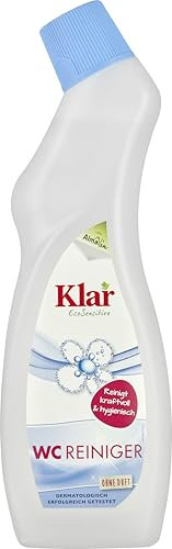 Klar eco Sensitive WC Reiniger 6x750ml, ohne Duft, für Toiletten & Urinale, Gegen Kalk, Urinstein, Schmutz, vegan