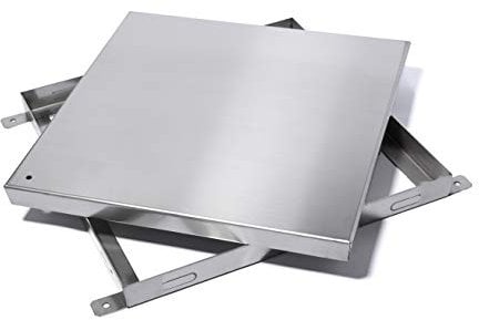 Chiusino di ispezione in Acciaio Inox per pozzetto (30x30x4 cm)