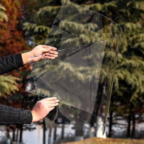 Polycarbonat-Dachplatten Für Gewächshäuser, Klare Kunststoff-Dachplatte, Transparente Isolier Glasfaserplatten, Witterungsbeständig, Für Garten Pergolen Garagen,W×L-0.5x7m