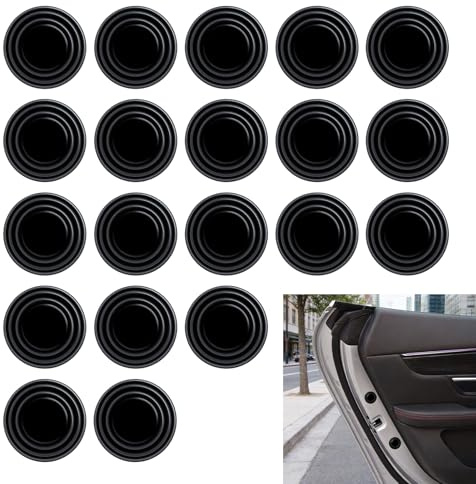 Car Door Shock Absorber Pads, Pack of 20, Universal Thickening Anti-Collision Protection Stickers, Door Edge Guard Damping Spacers for Vehicle Door Protection