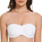 MELENECA Women's Strapless Minimizer Multiway for Large Bust Unlined Seemless Underwire Bandeau Bra White 40DD