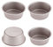 CHEFMADE Mini Käse Kuchen Pan Set, 4-zoll 4Pcs Nicht-Stick Runde Kuchen und Loaf Backformen für Ofen und Instant Topf Backen (Champagne Gold)