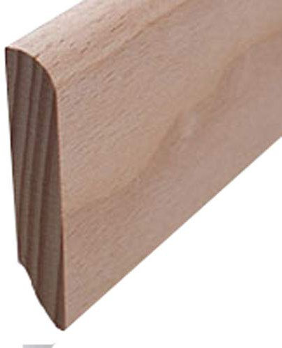 Ross Battiscopa in legno massiccio 50 x 10 mm, abete grezzo, 10 metri