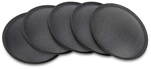 ASHATA-Lautsprecher-Staubkappe, 5PCS 64-mm-Papier-Subwoofer-Horn-Staubschutzkappe, Staubkappen-Lautsprecher Zubehör für Stage-KTV-Lautsprecher