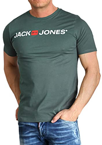 JACK & JONES Jjecorp Logo Tee SS Crew Neck Noos T-Shirt Herren Gr. XXL, Schiefer dunkel/blau-grau