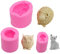 3D Schaf Silikonform Eulen Formen Seifenform Katze Tier Gießformen Kerzenform Seifengießform für Schokolade Seifen Kuchen Cupcakes Süßigkeiten Fondant-Formen Eiswürfel Bastelprojekte zur Kuchen
