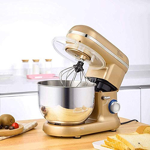 Cooks Professional 1300W Electric Kitchen Stand Food Mixer 5.5L Bowl 3 Kinds of Stirring Tools 10 Speeds(Pink Yellow) Pink-Yellow Uptodate
