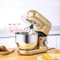 Cooks Professional 1300W Electric Kitchen Stand Food Mixer 5.5L Bowl 3 Kinds of Stirring Tools 10 Speeds(Pink Yellow) Pink-Yellow Uptodate