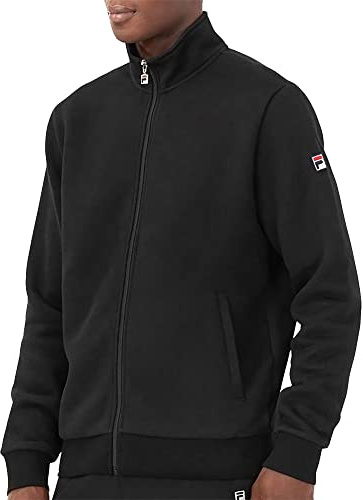 Fila Match - Giacca in pile con cerniera, colore: Nero, nero, Medium