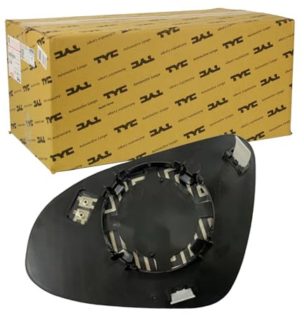 TYC 336-0088-1 Spiegelglas Glas Aussenspiegel konvex beheizbar links Kompatibel mit TOYOTA Verso R2 AURIS NZE18, ZRE18 C-HR AX10 Corolla Limousine E18, ZRE1