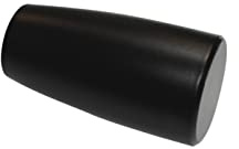 Gardinia Endknöpfe für Gardinenstangen, 2 x Endstück Gala, Serie Chicago, Metall, Schwarz-matt, Durchmesser 20 mm