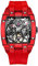OBLVLO Top-Marke Sportuhr für Herren Tonneau Skeleton Watch Steel Automatic Mechanical Watch Rubber Strap Watches EM-ST (EM-ST-RBR1)
