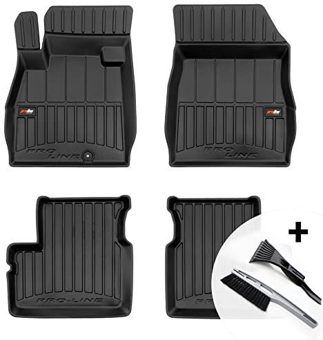 moto-MOLTICO 3D Gummimatten Auto Fußmatten Gummi Automatten 4-teilig Set - passend für Nissan Micra IV K13 2010-2016
