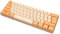 LBEC Mechanical Keyboard, Ultra Small Gaming Keyboard Contrast Color for Home Orange Beige