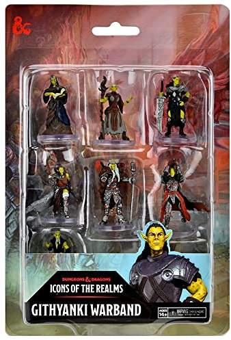 Dungeons & Dragons D&D Icons of The Realms: Githyanki Warband - 7 Pre-Painted Figure Set, RPG Miniatures