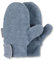 Sterntaler Unisex Kinder Fäustlinge mit Daumen aus Microfleece, mit Klettverschluss, Blau, 3