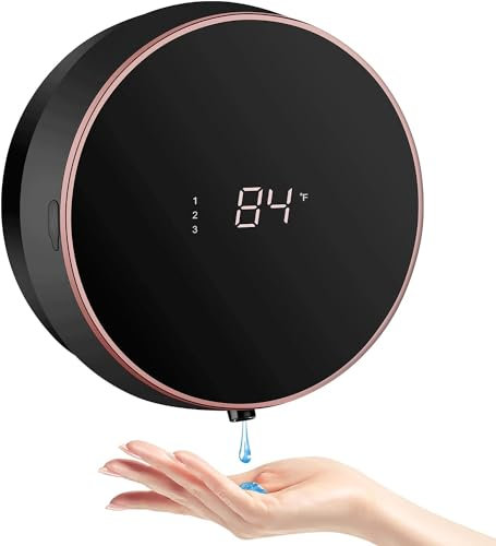 Seifenspender Automatisch Wandbefestigung Mit Sensor No Touch Seifenspender Soap Dispenser Automatic Elektrische Kunststoff Seifenspender FüR Bad,KüChe,BüRo Schwarz