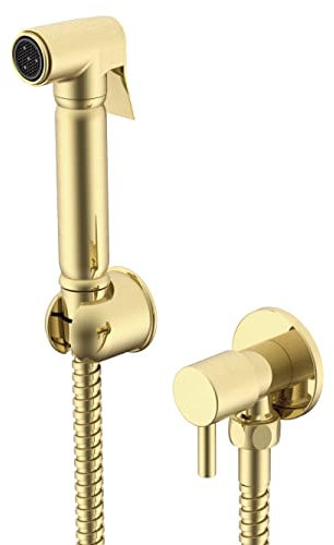 Keenware KBK-024 Midas Douche Bidet Diverter Kit: Brushed Brass
