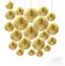 30 Stück verschiedene Größen, runde chinesische Papierlaternen mit Lichtern, hängende Dekorationen, Kugellaternen, Lampen, Heimdekoration, Party, Hochzeit, 30 Stück, Gold, China