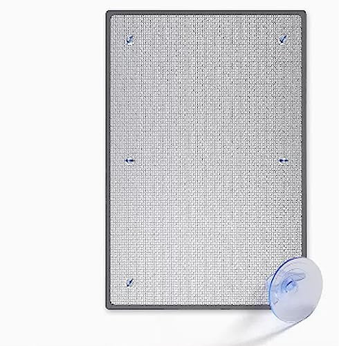 Geovne UV-Schutz Reflektierende Fensterfolie,Wärmereflektierende Isolierfolie,Folie Alu Dämmplatte,Privatsphäre Tönungsfolie,Thermomatte,8mm,für Hausglas,Nicht Klebend (80x200cm/31 x79)