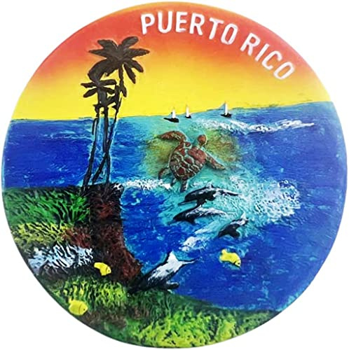Puerto Rico Puerto Rico Kühlschrankmagnet Kühlschrankmagnet Dekoration Magnet Aufkleber Souvenir Harz Handwerk