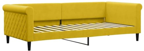 vidaXL Tagesbett Gelb 90x200 cm Samt