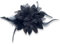 KSJEHW Broche Plume Vintage, Broches de Fleurs Fantaisie Broches pour Femmes Accessoires Vestimentaires Style Élégant comme Cadeau pour Femme(Noir