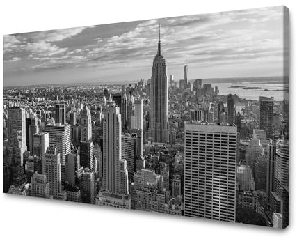 GP TONER Leinwandgemälde Manhattan-Architektur 70X50 cm