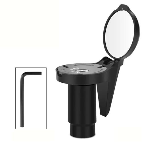 Motorrad Rückspiegel Fahrrad-Rückspiegel, Lenkerendspiegel, Kleiner Konvexer Fahrradspiegel, 360 Flexibles -Rennrad-Zubehör